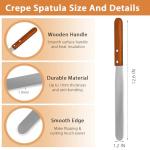 Crepe Spreader and Spatula Set - 3 Pieces