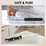 8-Piece Stainless Steel Serrated Steak Knife Set