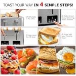 4-Slice Stainless Steel Toaster with LED Display