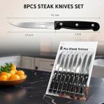 8-Piece Stainless Steel Serrated Steak Knife Set