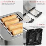 4-Slice Stainless Steel Toaster with LED Display