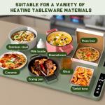 Versatile Waterproof Food Warming Mat with Adjustable Heat