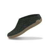 Glerups Wool Slip-On Slippers with Leather Sole
