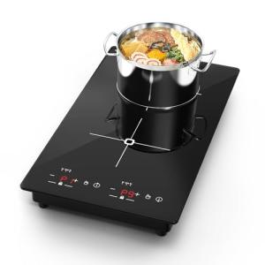 VBGK Portable Double Induction Cooktop with Touch Screen