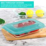 KOMUEE 8-Piece Glass Baking Dish Set with Lids