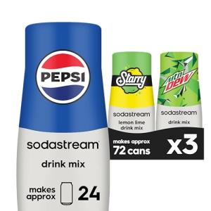 SodaStream Pepsi, Starry & MTN Dew - 3 Pack