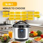 HealSmart 16-in-1 8QT Electric Pressure Cooker