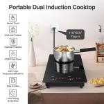 VBGK Portable Double Induction Cooktop with Touch Screen