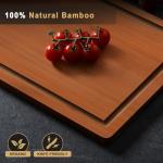 Hiware Extra Large Bamboo Cutting Board Set