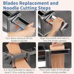 Maxceysen Electric Pasta Maker with Adjustable Rollers