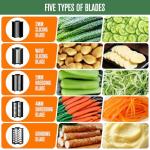 5-in-1 Electric Vegetable and Cheese Slicer