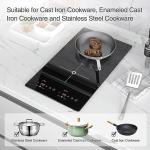 VBGK Portable Double Induction Cooktop with Touch Screen