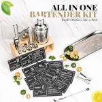 15-Piece Mixology Bartender Kit with Stand