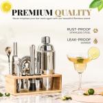 15-Piece Mixology Bartender Kit with Stand