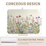 Floral Dish Drying Mat for Kitchen Countertops