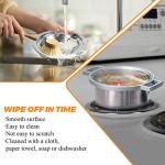 Blutoget Chrome Drip Pans Kit for Whirlpool