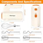 5-Speed Electric Hand Mixer with Turbo Boost