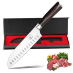 imarku 7-Inch Santoku Chef Knife with High-Carbon Steel