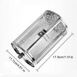 360-Degree Rotating Rotisserie Basket for Air Fryers