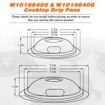 Blutoget Chrome Drip Pans Kit for Whirlpool