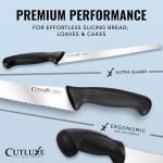 Cutluxe 10" Serrated Bread Knife with Cover