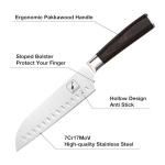 imarku 7-Inch Santoku Chef Knife with High-Carbon Steel