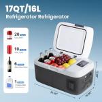 OLIXIS 17QT Bluetooth Car Refrigerator & Cooler