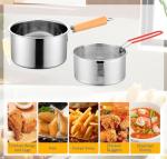 Stainless Steel Deep Fryer Pot with Basket 2.5L