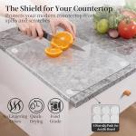 Checkered Wood and Acrylic Cutting Board Set