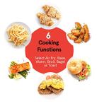 Gourmia 6-in-1 Stainless Steel Air Fryer Oven