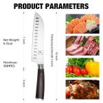 imarku 7-Inch Santoku Chef Knife with High-Carbon Steel