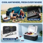 OLIXIS 17QT Bluetooth Car Refrigerator & Cooler