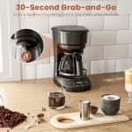 5-Cup Portable Drip Coffee Maker with Timer