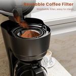 5-Cup Portable Drip Coffee Maker with Timer