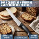 Cutluxe 10" Serrated Bread Knife with Cover