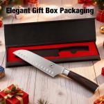 imarku 7-Inch Santoku Chef Knife with High-Carbon Steel