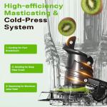 Cold Press Juicer with Wide Feed Chute