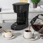 5-Cup Portable Drip Coffee Maker with Timer