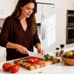 imarku 7-Inch Santoku Chef Knife with High-Carbon Steel