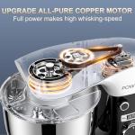 POWWA 6.5QT Tilt-Head Stand Mixer, 10 Speeds