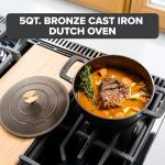 Viking Nonstick 5 Quart Dutch Oven, Bronze