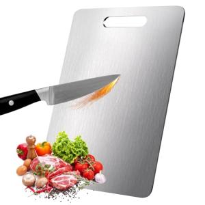 Titanium Kitchen Cutting Board Set - Stainless Steel