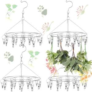 Bokon 4-Piece Macrame Drying Rack with Clips