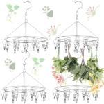 Bokon 4-Piece Macrame Drying Rack with Clips