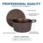 Viking Nonstick 5 Quart Dutch Oven, Bronze