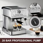 Barrika 20 Bar Espresso Machine with Milk Frother