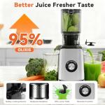 OLIXIS Silver Cold Press Juicer for Whole Fruits