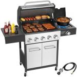 Veralune 5-Burner Propane Gas Grill with Side Burner