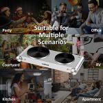 CUSIMAX Electric Double Burner Hot Plate 1800W