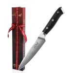 5-inch Damascus Steel Peeler with Wood Handle